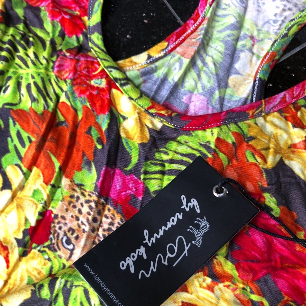 Adrienne Jungle Print  Dress Torn by Ronny Kobo